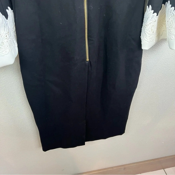 New Ted Baker Rastrel Sheath Dress Black White Bell Sleeve NWT Cocktail XS - Picture 13 of 14